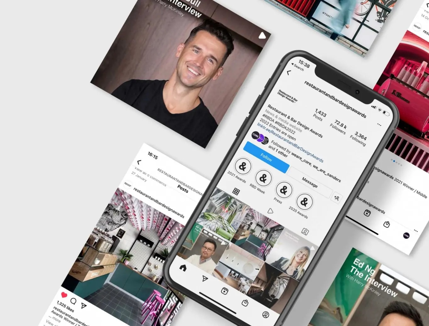 Restaurant & Bar Design Awards social media examples