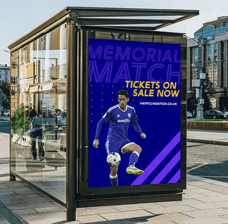 PW7 Foundation bus stop poster