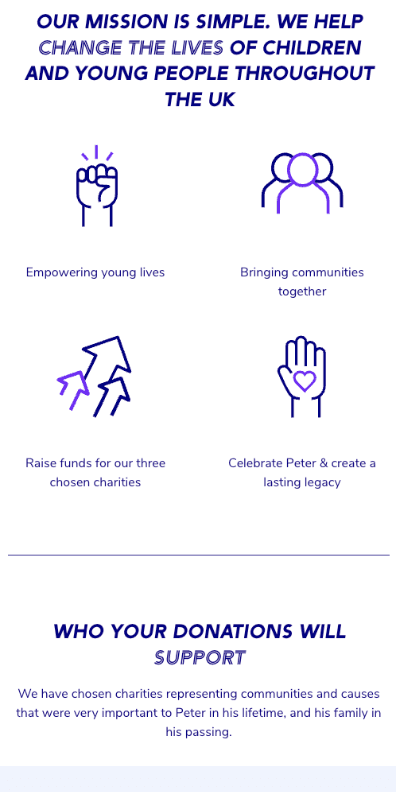 PW7 Foundation mobile info page