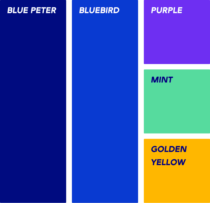 PW7 Foundation colour palette