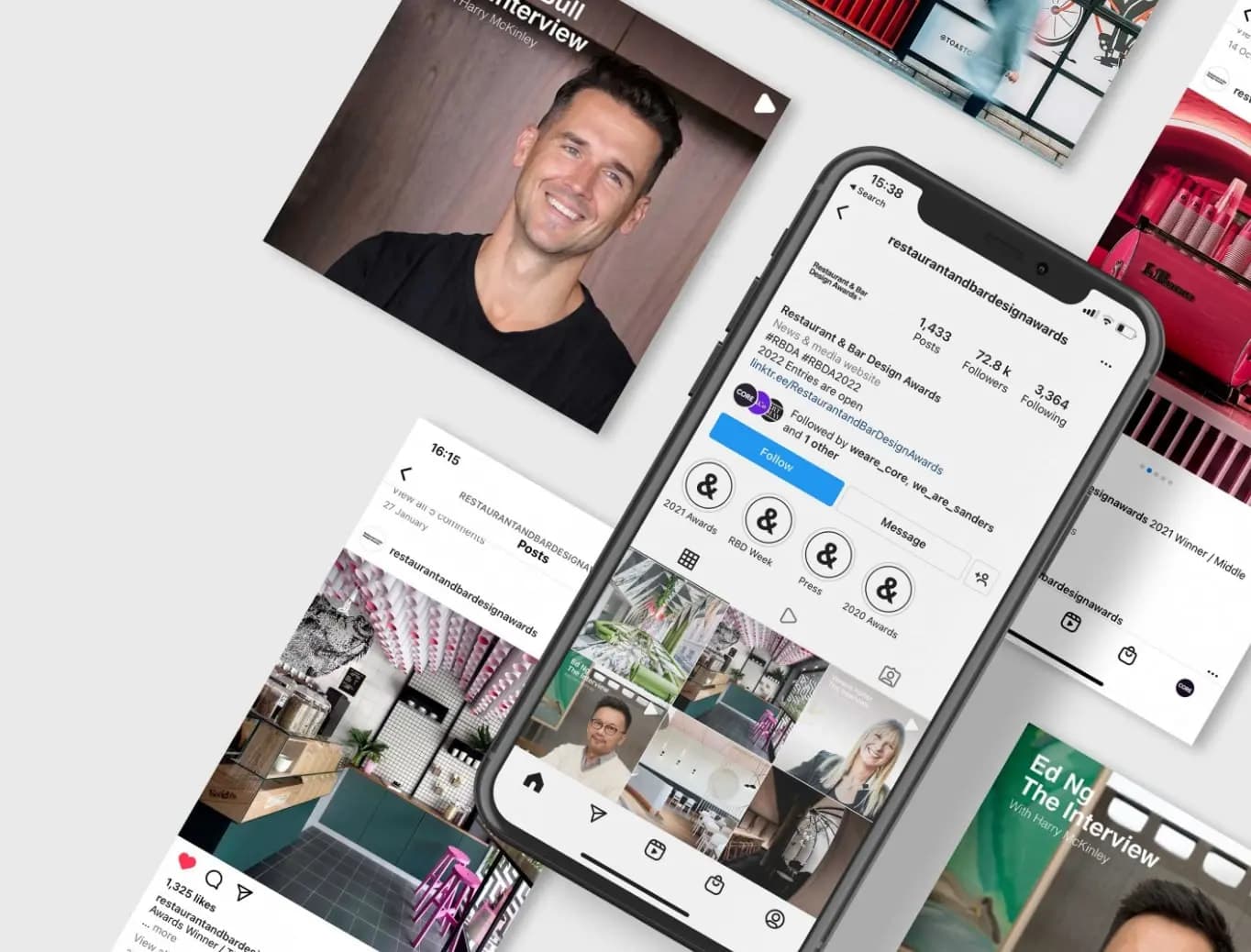 Restaurant & Bar Design Awards social media examples