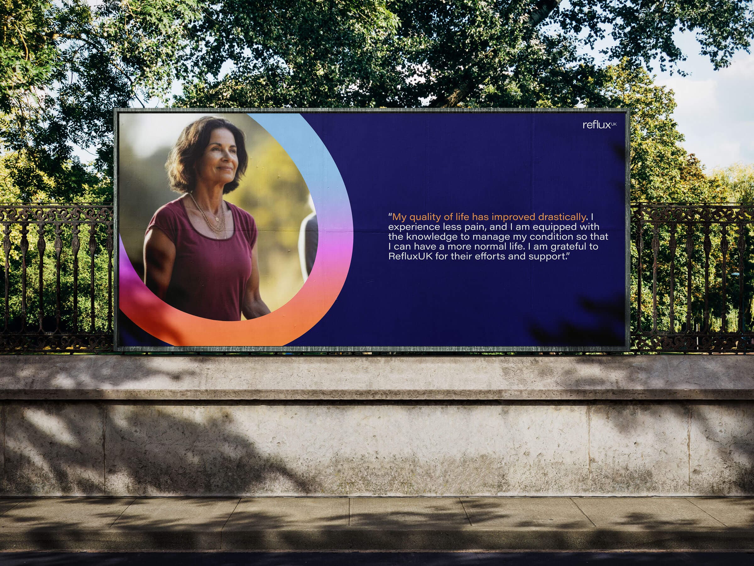 Reflux UK billboard example